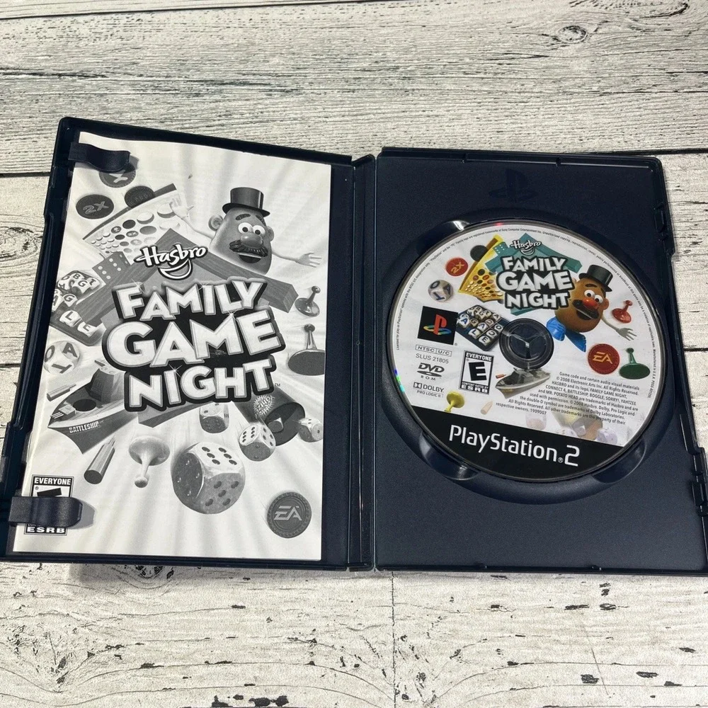 Hasbro Family Game Night Sony PlayStation 2 PS2 2008 CIB Connect 4 Battleship EA